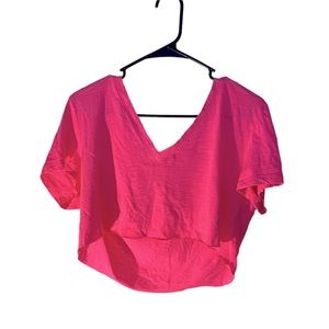 Hot pink crop top